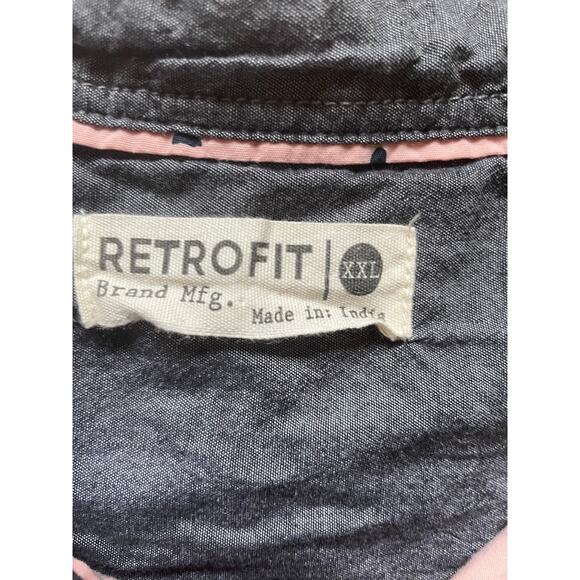 RETROFIT Mens/Teen Surfer Pink Button Down Casual Shirt Size XXL Beach Cali - Picture 8 of 8